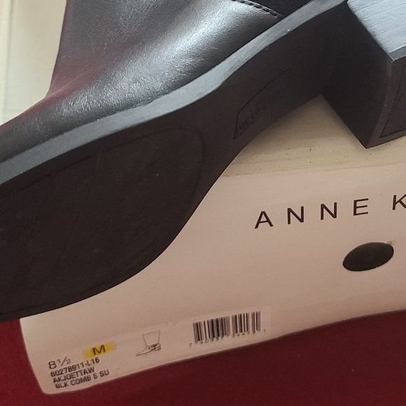 $100 OFF ✅ Anne Klein AK Suede Riding Boots 8.5M Wide Calf ✨ NIB - Picture 9 of 16